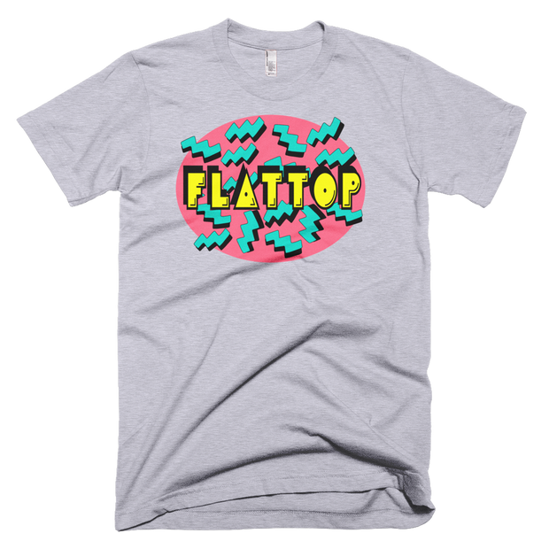 Grey Vintage Graphic Flattop Short Sleeve T-Shirt