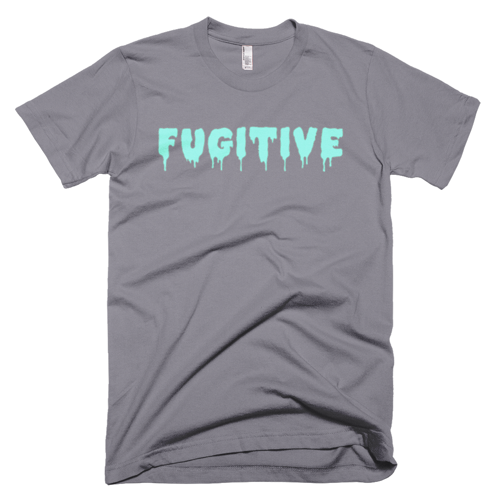 Gray Dripped Fugitive Short Sleeve T-Shirt